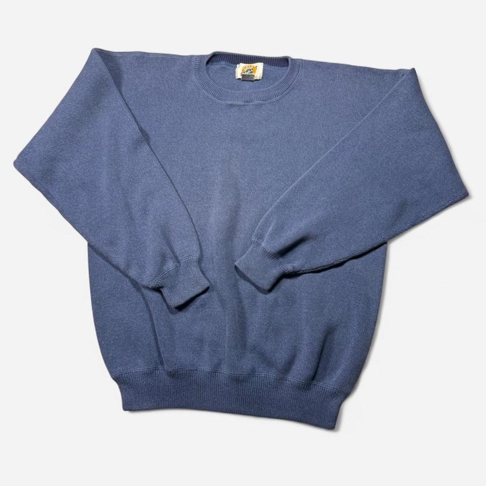 Vintage 90s Field Gear blue cotton crewneck sweatshirt, size XL